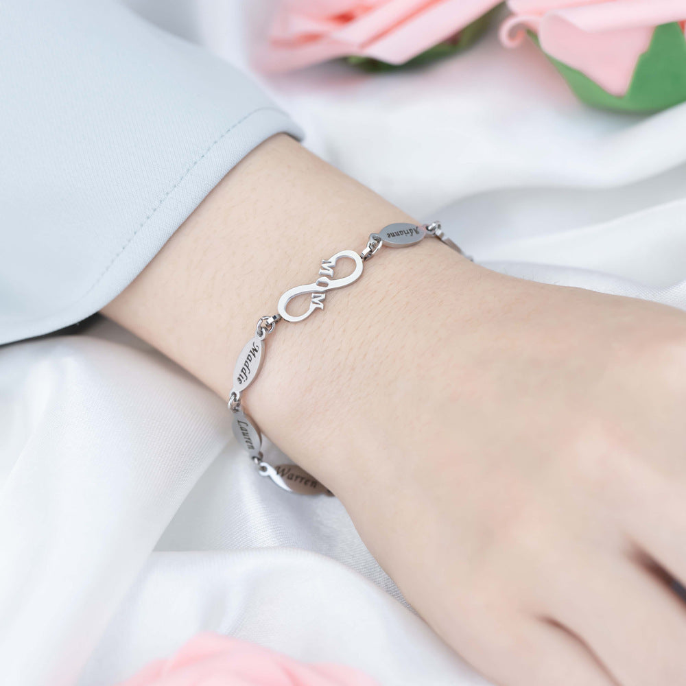 MomLink - Mom's Day Engravable Family Bracelet